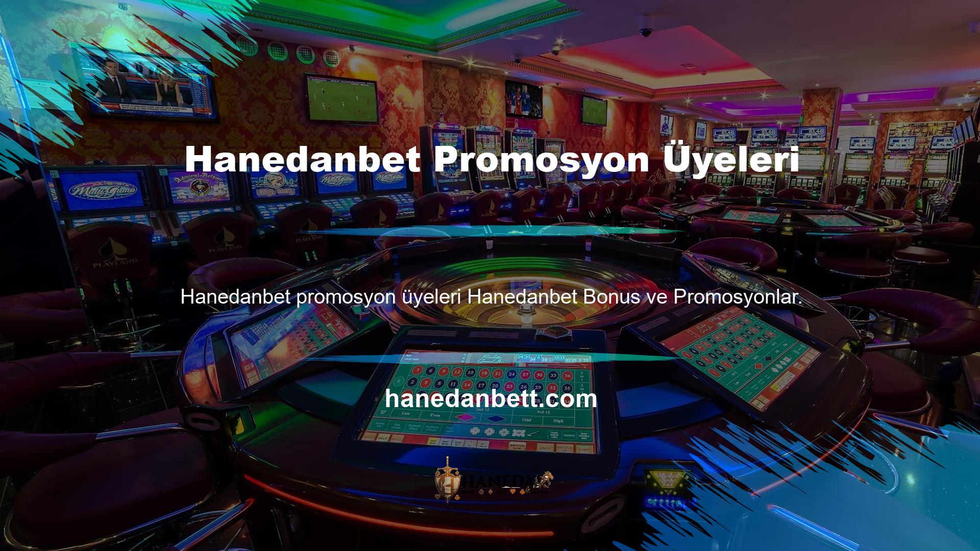 Hanedanbet üyeleri, bahis ve canlı casino zevklerine bonusu ve promosyonları aktif olarak günceller
